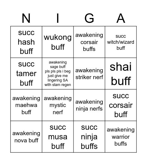 24/04 glabs Bingo Card