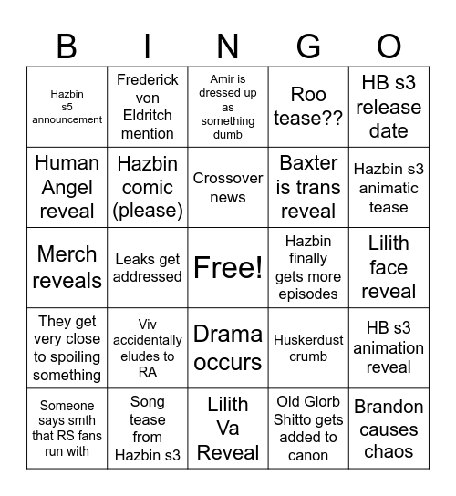 LVL UP BINGO Card
