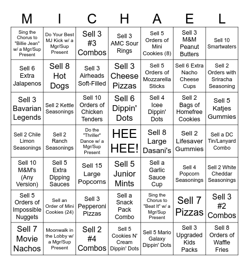 FABO Contest Bingo Card