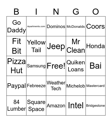 LAVISTA KENO Bingo Card