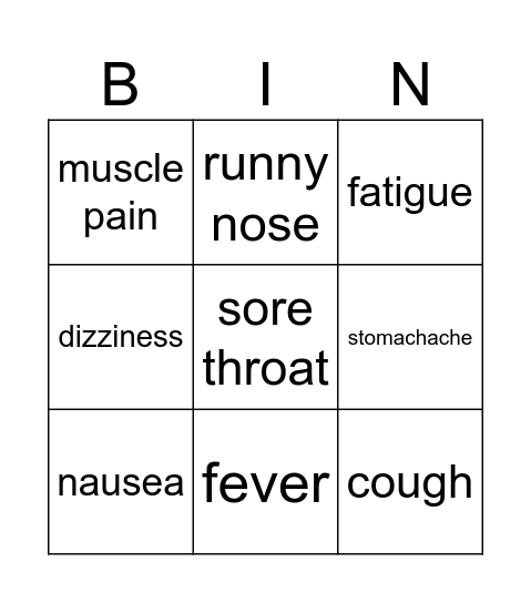 BINGO 2 Bingo Card
