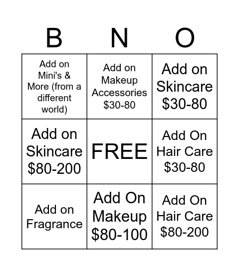 OPEN ENDED Qs Bingo Card