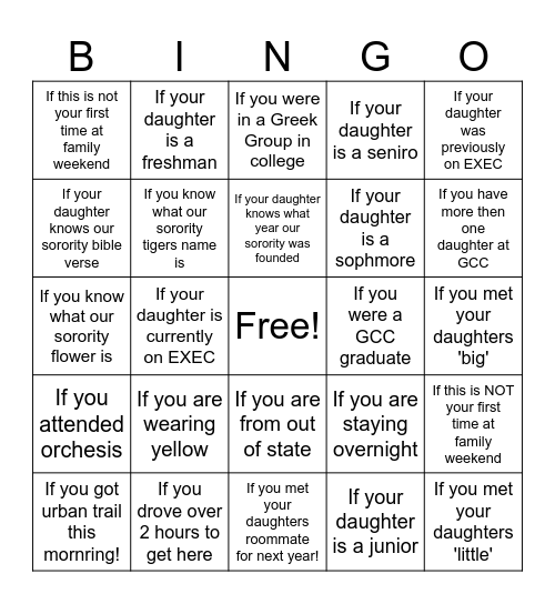 ZETA ZETA ZETA BINGO Card