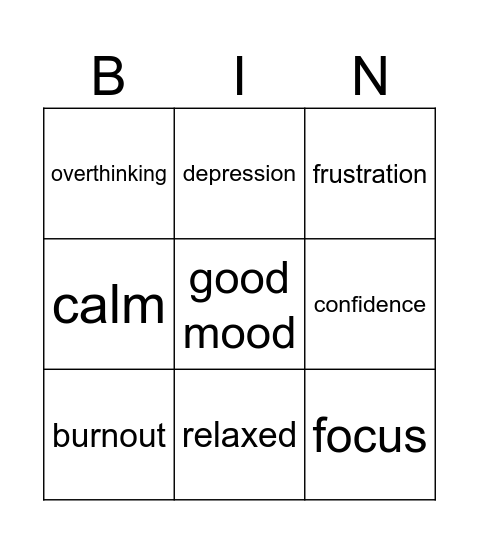 BINGO 4 Bingo Card