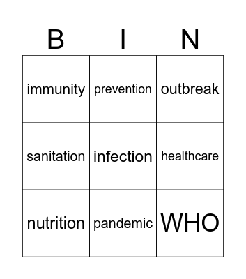 BINGO 7 Bingo Card