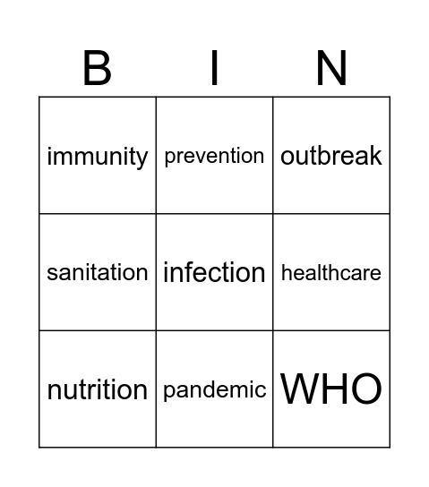 BINGO 7 Bingo Card