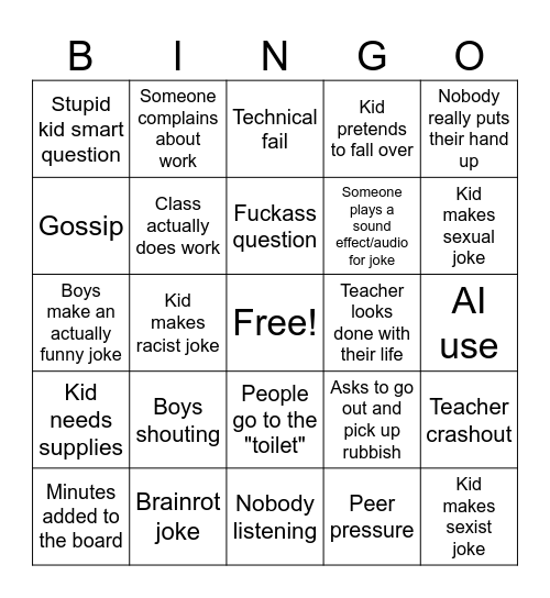 8sk bingo Card