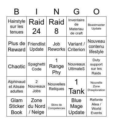 Keynote Bingo Card