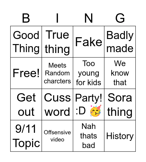 Aumsum Sora 2 Bingo Card