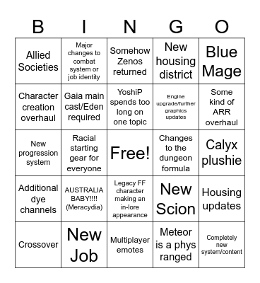 NA Fanfest 2026 Bingo Card