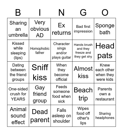 Ultimate BL Bingo Card