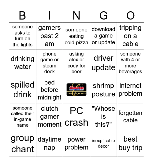 KirkLANd Bingo Card