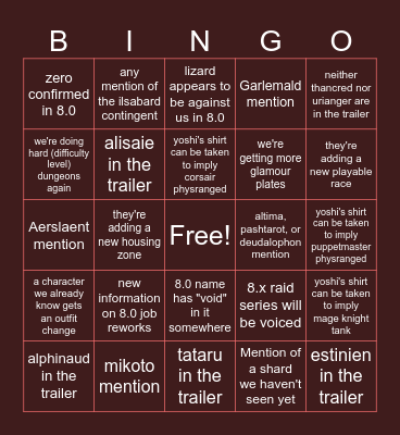 U.S. Fanfest Keynote 2026 Bingo Card