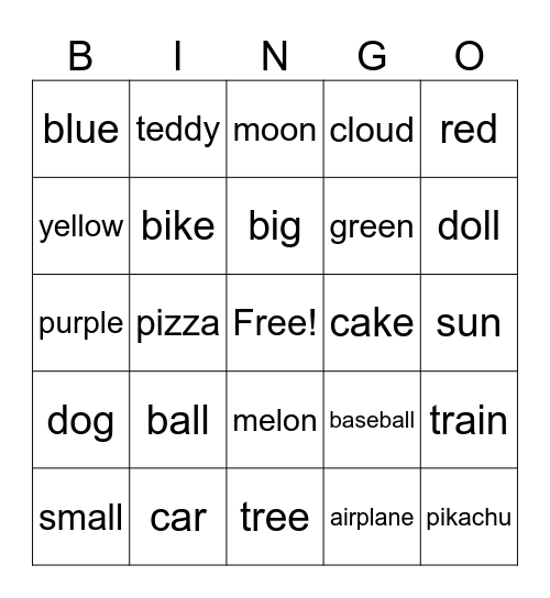 awesome bingo Card