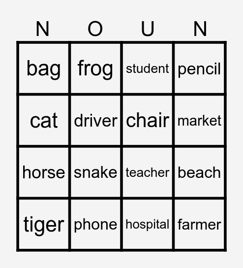 BINGO Card