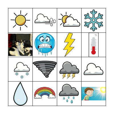 vær Bingo Card