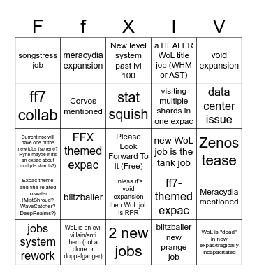 FanFest Bingo Card