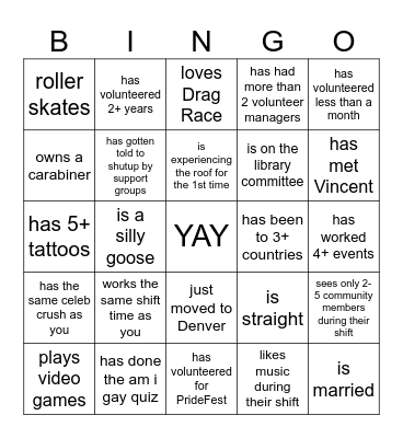 Find Someone Who Bingo Card