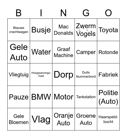 AutoBingo Card