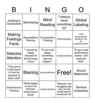 ANT Bingo Card