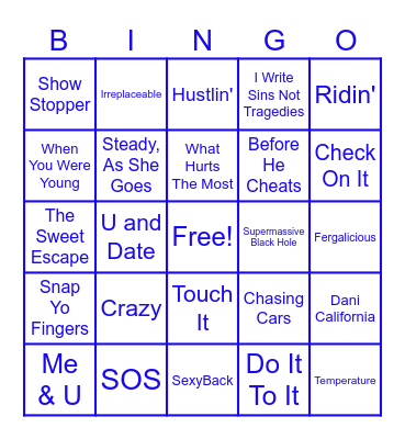 Class of '06! 20th High School Reunion Bingo Card