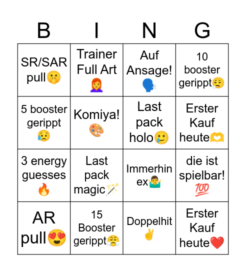 Paradise Bingo🌴 Bingo Card