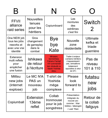FANFESTIVAL NA 2026 Bingo Card