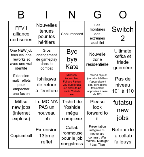FANFESTIVAL NA 2026 Bingo Card