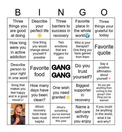 Steps 2 Bingo Card