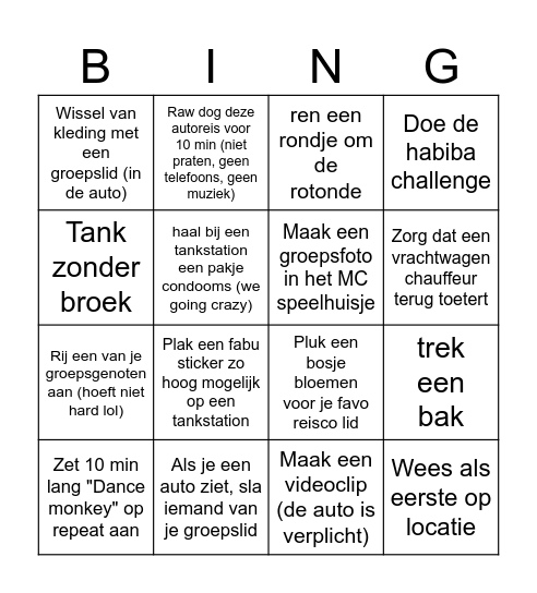 FABU REIS Bingo Card