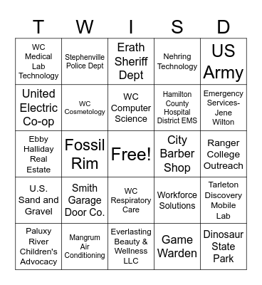 25/26 Career Fair Bingo Card