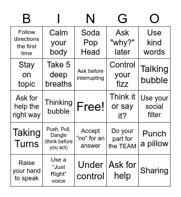 Social Butterflies Bingo Card