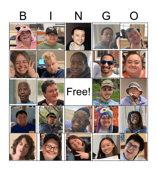 Danny Reality Faces Bingo Card