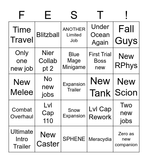 Keynote!!!! Bingo Card