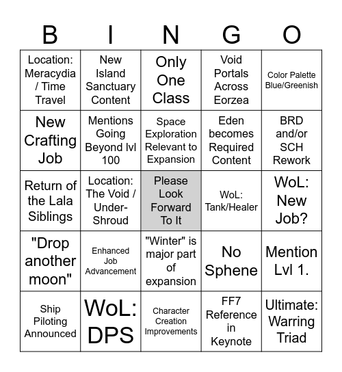 April 2026 Fanfest Bingo! Bingo Card