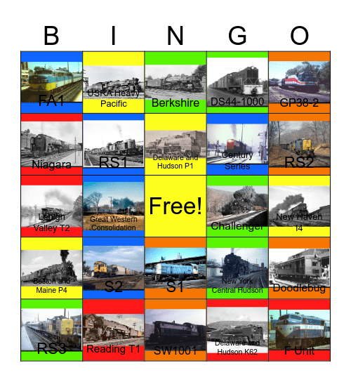 Memories of Steam in the Northeast and Memories of the Long Island Bingo Card