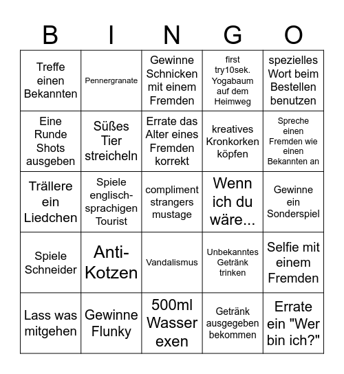 Wg Suff Bingo Card
