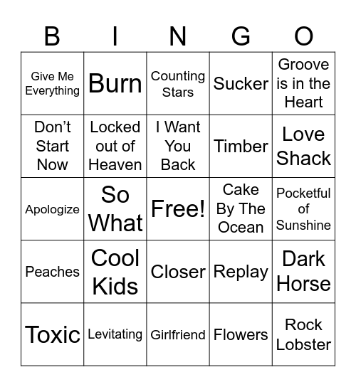 ••••••COVER-ALL•••••• Bingo Card