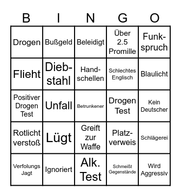 110 Hannover Bingo Card
