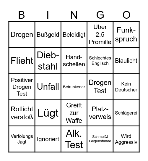 110 Hannover Bingo Card