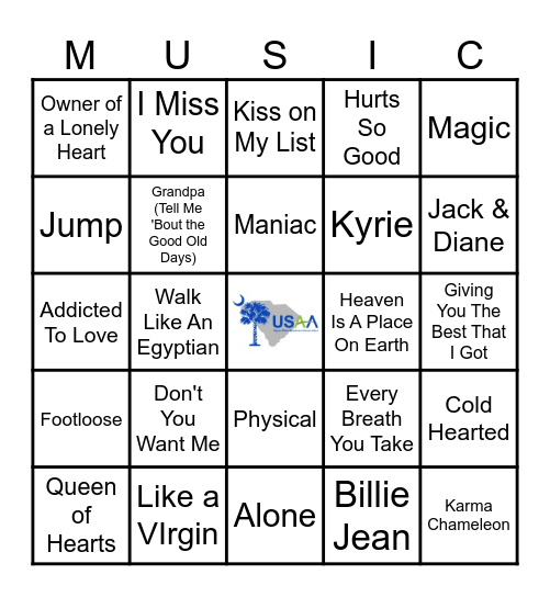 BEST OF THE 1980'S Bingo Card