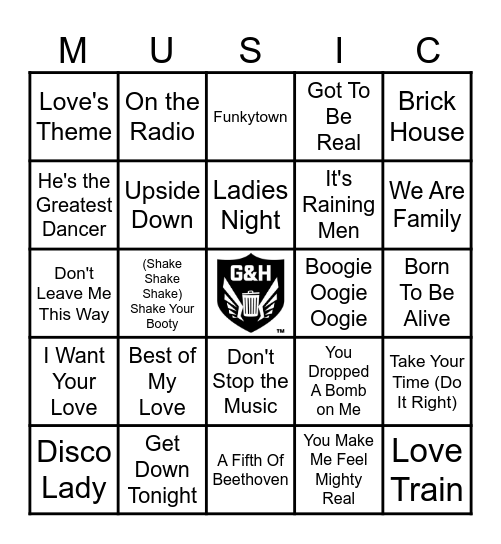 DISCO INFERNO Bingo Card