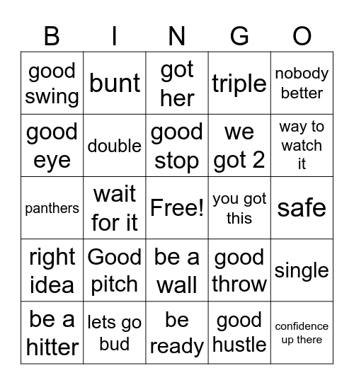 Parent Night Bingo Card