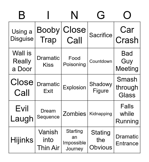 BINGOFLIX: Labyrinth Bingo Card