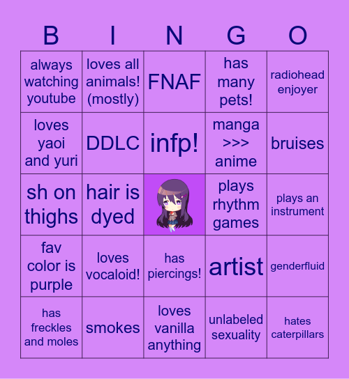 jelly • lil’ apricots Bingo Card