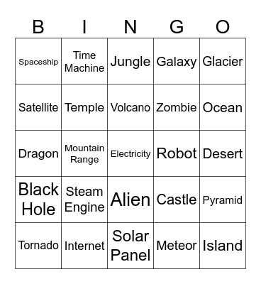 Inifinite craft Bingo Card