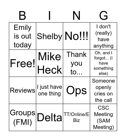 CS Call 1/27/17 Bingo Card