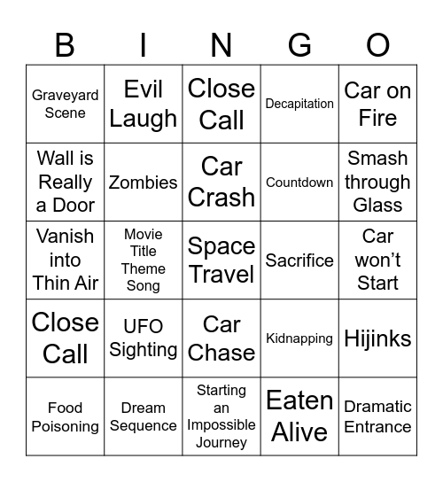 BingoFlix: Labyrinth Bingo Card