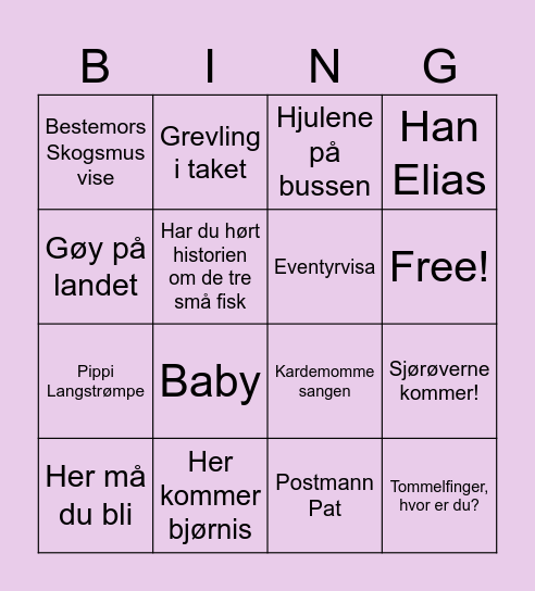💕Ingrids Babyshower💕 Bingo Card
