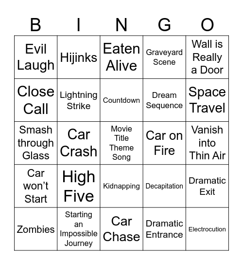 BingoFlix: Labyrinth Bingo Card